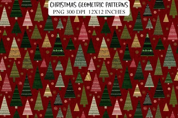 Christmas Geometric Patterns for Branding