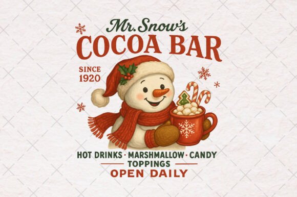 Christmas Snowman Vintage Farmhouse Sign for T-Shirt Designs