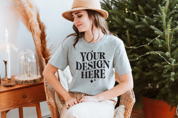 Gildan 64000 Christmas Mockup for Product Mockups