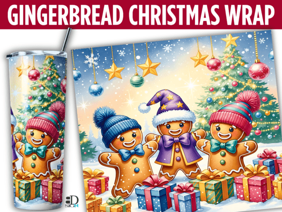 Gingerbread Christmas 20 Oz Tumbler Wrap Review