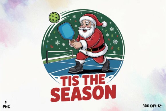 Pickleball Christmas PNG: Festive T-Shirt Designs