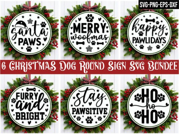 Review: Christmas Dog Round Sign SVG Bundle for Crafts