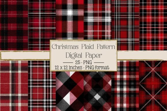 Review: Flat Christmas Plaid Pattern Design for Holiday Stitching