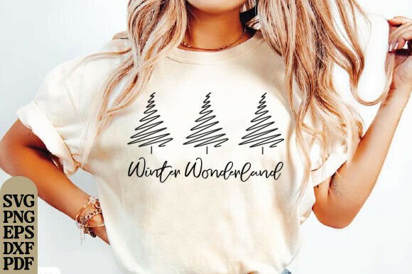 Winter Wonderland SVG: Minimal T-Shirt Designs